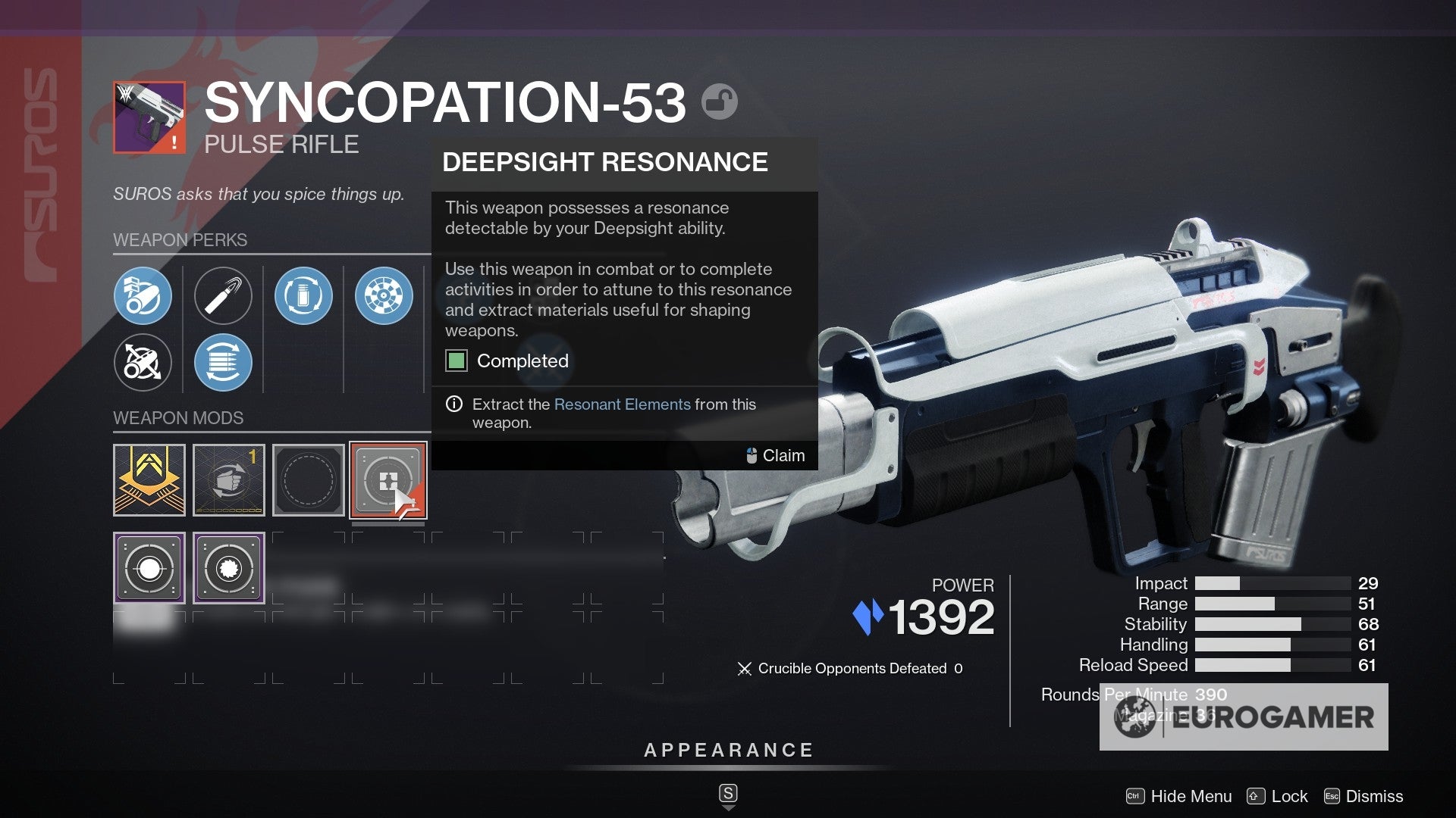 Destiny 2 weapon crafting and how to attune Deepsight Resonance weapons